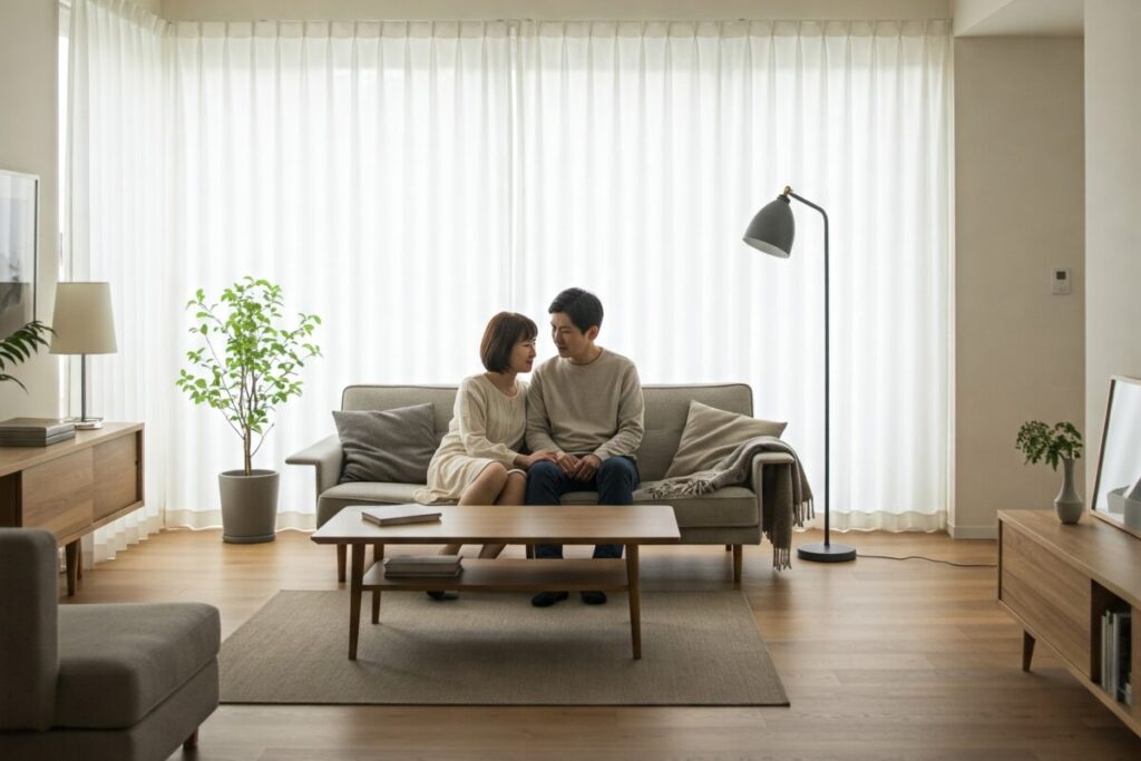 パートナーとの良好な関係性をイメージさせる写真
